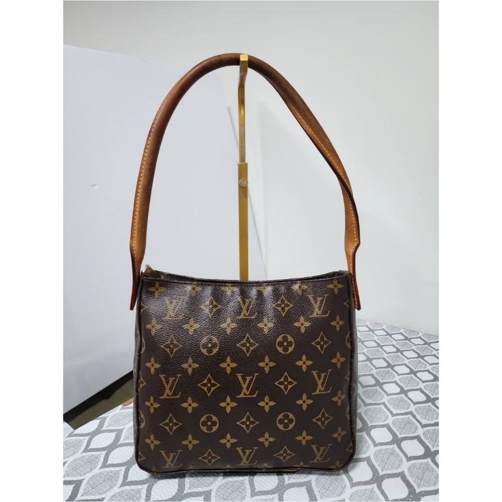 LOUIS VUITTON Monogram Canvas Looping MM Shoulder Bag Brown - Picture 3 of 15